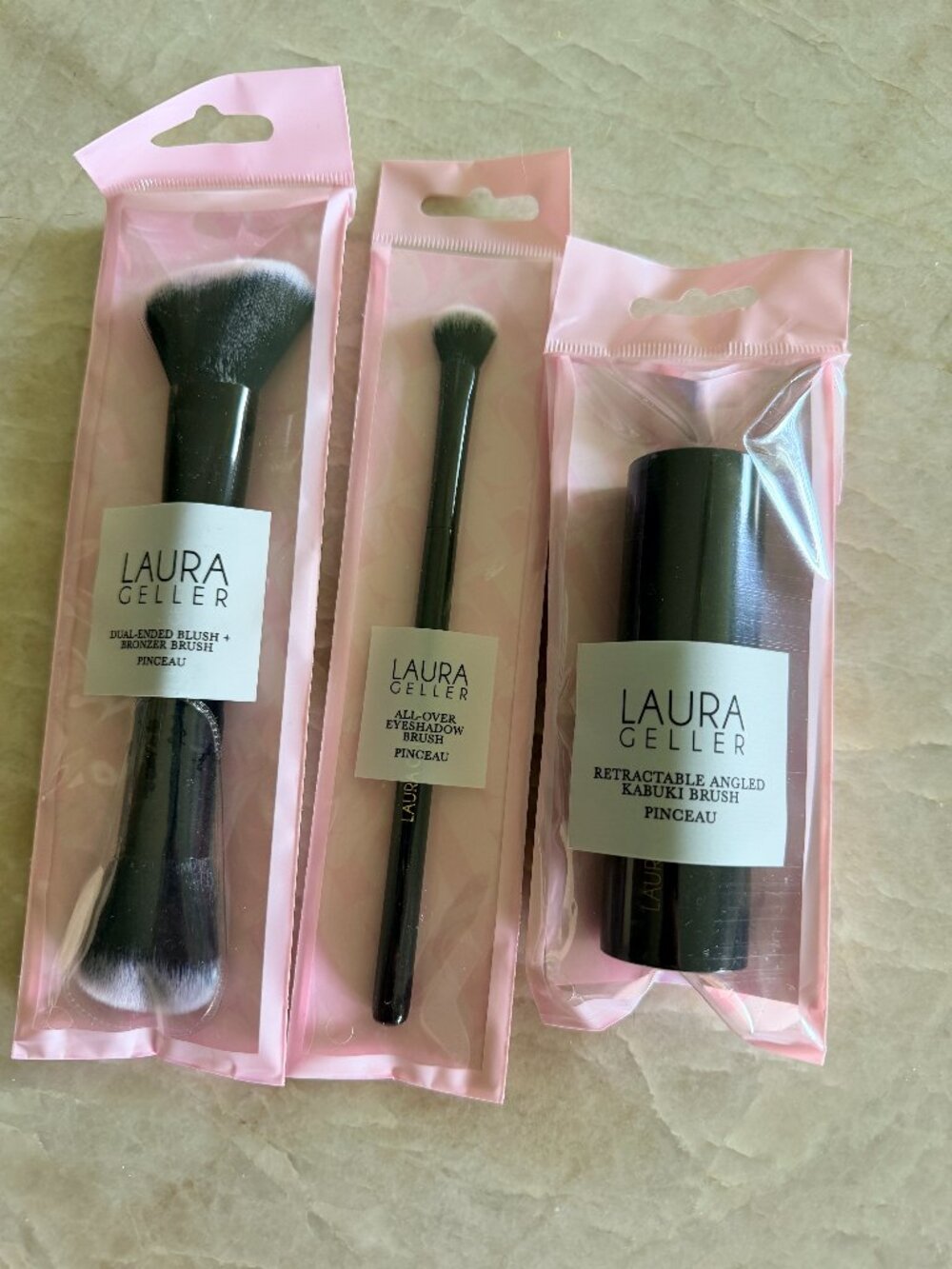 Set of 3 Brand New Laura Gellar Brushes